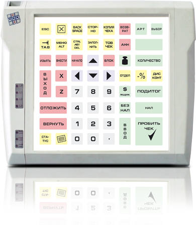 Клавиатура защищённого типа LPOS-II-064P серого цвета