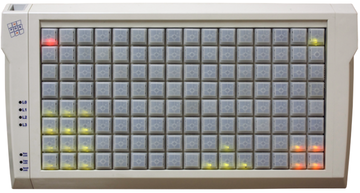 Клавиатура LPOS-II-129-RS485 LED серого цвета