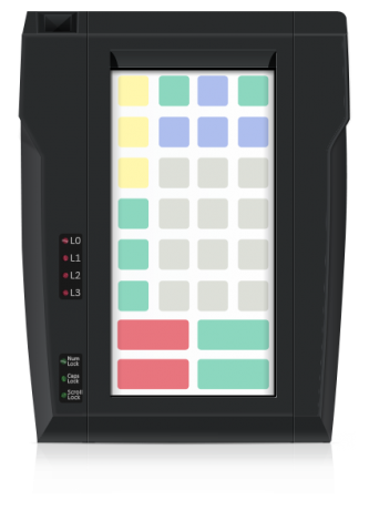 Защищенная клавиатура LPOS-II-032P чёрного цвета