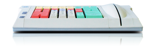 POS-терминал LPOS-PC64/LPOS-PC64-FP серого цвета. Вид спереди